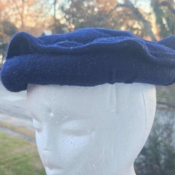 Men Hat Blue Wool Chitral Cap Topi Cultural Ethnic hat Handmade Warm Hat New - Picture 2 of 12